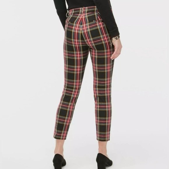 NWOT J.CREW STEWART TARTAN PLAID WINNIE PANTS, CHRISTMAS, SIZE 0 - Picture 3 of 8